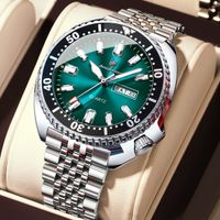 reloj poedagar de lujo para hombre de negocios con fecha y semana reloj de pulsera luminoso resistente al agua para hombre relojes deportivos de cuarzo de acero inoxidable para hombre