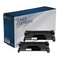 compatible multipack hp laserjet pro m404dn printer toner cartridges 2 pack -cf259a