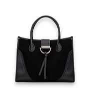 hispanitas para mujer bi265022 bolso tote de ante negro osfa casual