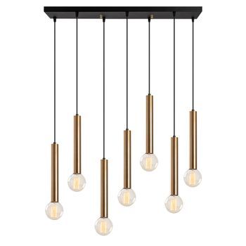 Lámpara De Techo Tempo-6022 Oro Cobrizo Metal 75x24x136 Cm