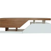 mueble para tv ceelias - 160 x 35 x 46 cm - blancomarron oscuro