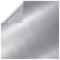 cubierta de piscina rectangular pe plateado 1000x600 cm vidaxl