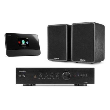 Equipo HiFi Fenton 200W RMS Bluetooth DAB+ FM WiFi RJ45