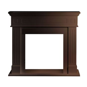 Marco de chimenea divina fire de madera nogal 110x36x100 cm