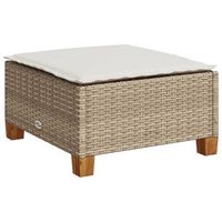 taburete de jardin  otomana de jardin  reposapies de jardin y cojin ratan sintetico beige 635x56x32 cm