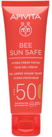 apivita bee sun safe hydra fresh tinted gel-crema facial spf50 50 ml