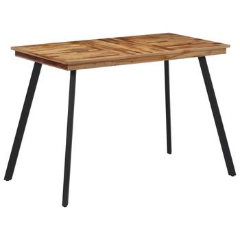 Mesa De Comedor Madera Maciza De Teca 120x62x76 Cm Vidaxl