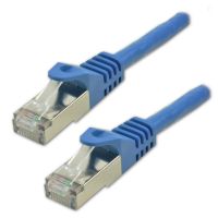 cable de red mcl cat7 sftp 05 m azul rj-45 a rj-45