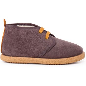 Pisamonas Botines Botitas Forro Borrego Tira Camel Trasera para niño