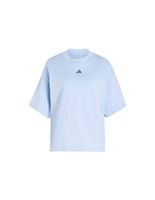 camiseta adidas w 3 bandas s gfx 2 azul