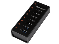hub usb - startechcom st7300u3m concentrador 30 7 puertos caja metalica de pared