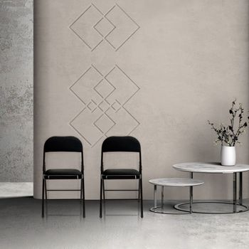 Silla de tela  negro