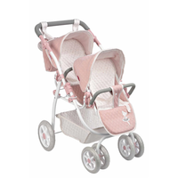 coche gemelar universe 45x70x73 cm cbolso altura manillar 47-77 cm munecas arias 40854
