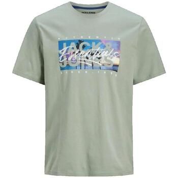 Jack & Jones Camiseta T-shirt Jack Jones Colton Photoprint vert para hombre