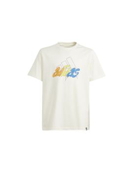 Camiseta adidas Gfx Illustrated Infantil Blanco