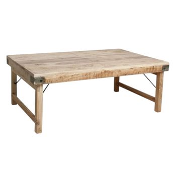 Mesa de centro de madera claro l120cm