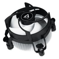 refrigerador de aire arctic alpine 17 lga1700 92mm pwm negro y plata