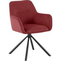 silla de comedor tipton de pana burdeos 59x58x84 cm clp