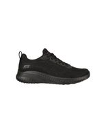 zapatillas skechers bobs squad chaos - f mujer black engineered knit trim