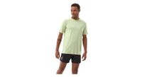camiseta de manga corta compressport performance verde para hombre