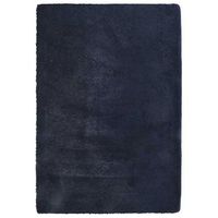 alfombra de pelo largo navarra azul marino 200x290 cm poliester vidaxl