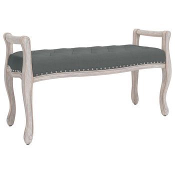 Banco De Tela Gris Oscuro 110x45x60 Cm Vidaxl