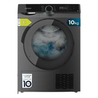 cecotec secadora de ropa bomba de calor 10 kg bolero dresscode dry 10505 inverter steel clase equivalente a 14 programas