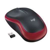 logitech m185 raton inalambrico 1000 dpi negrorojo