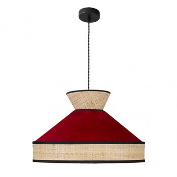 Colgante en ROJO 50 cm modelo Fabrizio de FABRILAMP