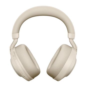 Auriculares Jabra Evolve2 85 inalámbricos y con cable Bluetooth, Cancelación de Ruido Activa, Micrófono Boom, para oficina y llamadas, color beige