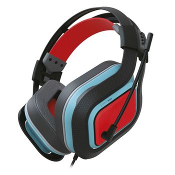 Gioteck - Auricular con Cable Rojo y Azul HC-9 para Nintendo Switch (Nintendo Switch)