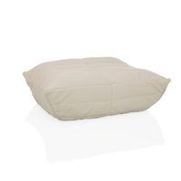 puf tapizado  reposapies sitzolo podi tejido de pana beige hjh living