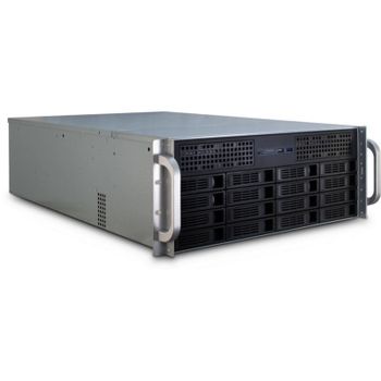 Caja PC Inter-Tech 4U-4416L Rack Servidor Negro/Plata ATX EATX