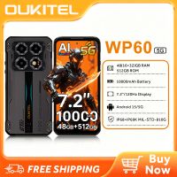 telefono resistente oukitel wp60 5g desbloqueado pantalla de 72 pulgadas smartphone de 10000 mah33 w 48 gb de ram  512 gb de romtf 2 tb camara de 108 mp ip68ip69