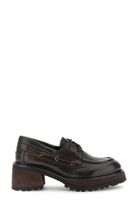 mocasines nauticos de piel dark brown 39