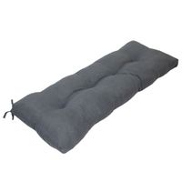 acomoda textil r cojin para banco gris oscuro de loneta con agarraderas 120x50x8 cm asiento acolchado comodo y decorativo para interior y exterior en hogar jardin y terraza no incluye banco