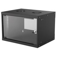 intellinet 714143 bastidor de pared 6u 19 acero galvanizado negro ip20