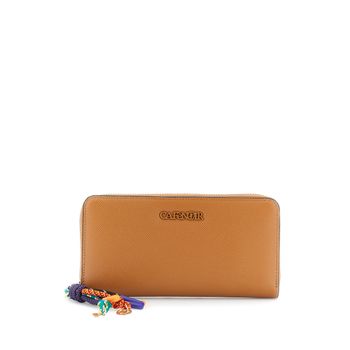 cartera saffiano con logo y charms a juego tan taglia unica