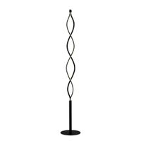lampara de pie led de metal negro