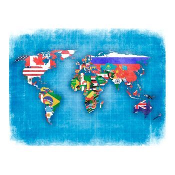 Papel Pintado 3d - Flags Of Countries (200x154 Cm)