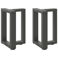 patas para mesa de centro en forma de t 2 unidades antracita 28 x 25 x 42-43 cm acero vidaxl