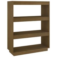 estanteriadivisor espacio madera pino marron miel 80x35x103 cm
