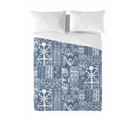 sandal - funda nordica estampada cama 135 - algodon extrasuave - incluye  1 funda de almohada - mive blue