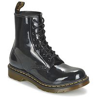 dr martens botines 1460 w black patent lamper para mujer