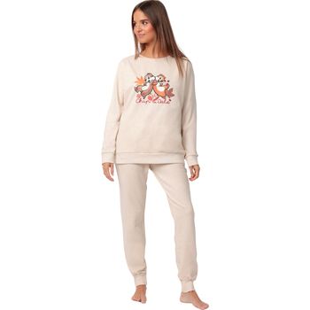 Admas Chándal Pijama pantalón top manga larga ChipNDale Disney para mujer