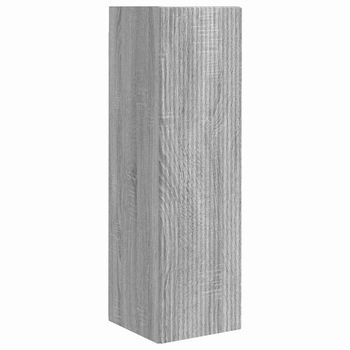 Mueble De Tv Montado En La Pared 30 X 31 X 100 Cm Gris Sonoma Vidaxl