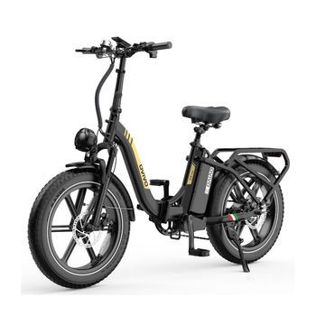Bicicleta Eléctrica Ovivo C2 Pro - Motor 250w Batería 48v18ah 20pulgadas Frenos Hidráulicos - Negrooro