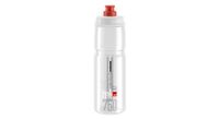 bidon elite jet 750 ml transparente rojo logotipo