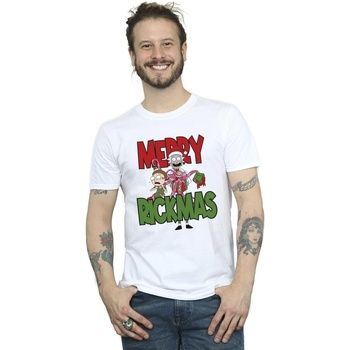 Dessins Animés Camiseta Merry Rickmas para hombre