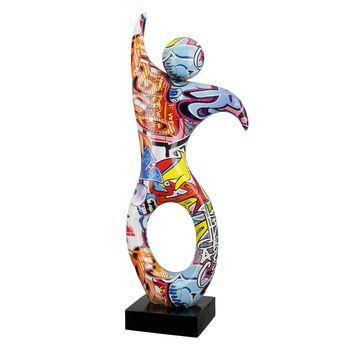 Casablanca By Gilde Estatuilla Decorativa Escultura Bailarina Street Art H. 36,5 Cm